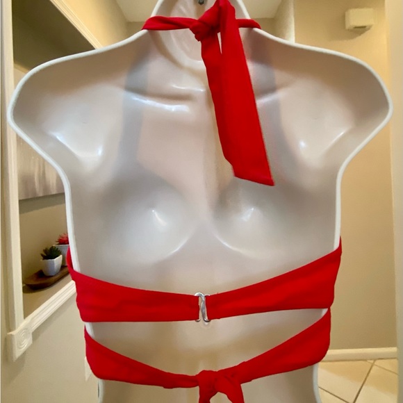 Beautiful !Push Up Swim Top ,Halter Retro Bathing Suit Top - Picture 4 of 5